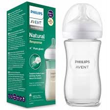 Butelka Szklana AVENT NATURAL 240 ML z Smoczkiem